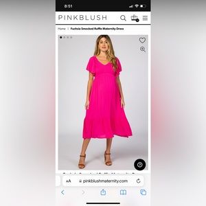 Pinkblush maternity dress. Worn once for a photoshoot.